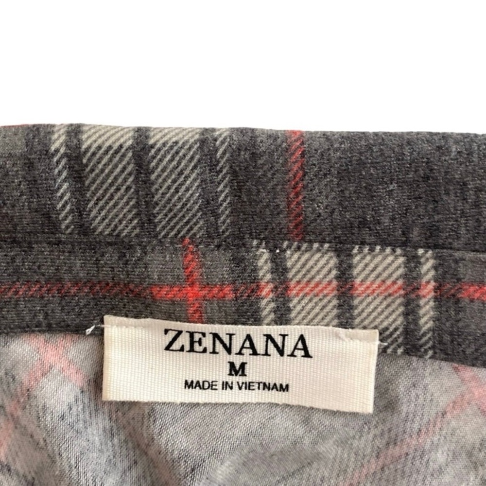 Zenana Shacket Black Lightweight Soft Flannel Pla… - image 5